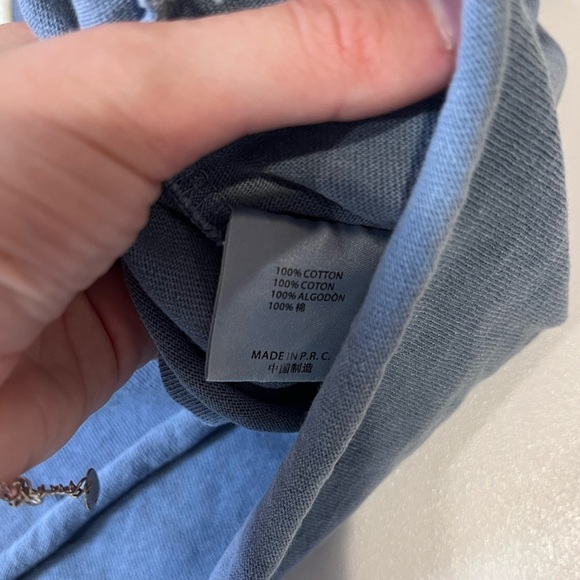 brandy melville blue hawaii top vintage beachy y2k coconutgirl tropical vacation - Picture 5 of 7